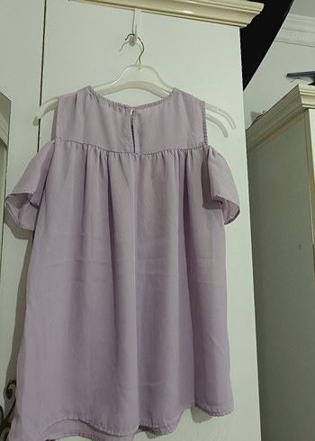 Lila Rahat Kesim Bluz - Görsel 3