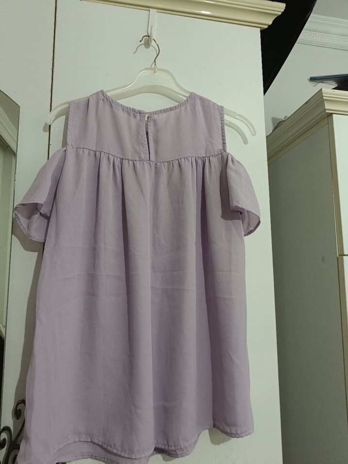 Lila Rahat Kesim Bluz - Görsel 3