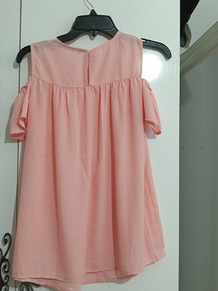 Pembe Fırfırlı Kolsuz Salaş Bluz - Görsel 3