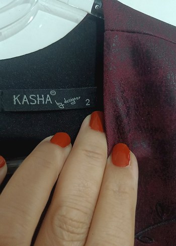 Bordo İşlemeli Kolsuz Bluz - Görsel 6