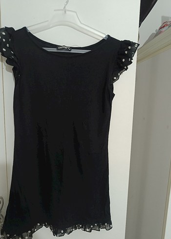 Siyah Kolsuz Midi Gotik buluz - Görsel 2