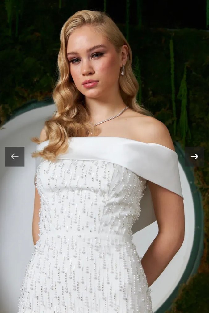 İnci detaylı söz nişan elbisesi - Görsel 2