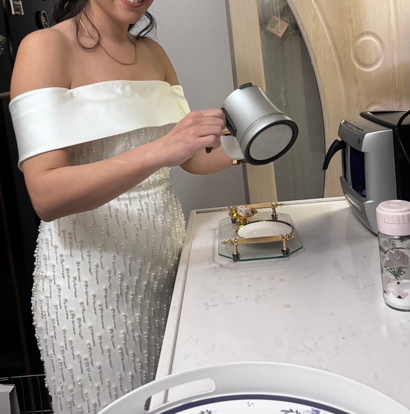 İnci detaylı söz nişan elbisesi - Görsel 4