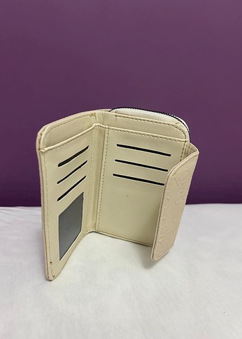 Kadın KremFermuarlı Cüzdan - Görsel 3