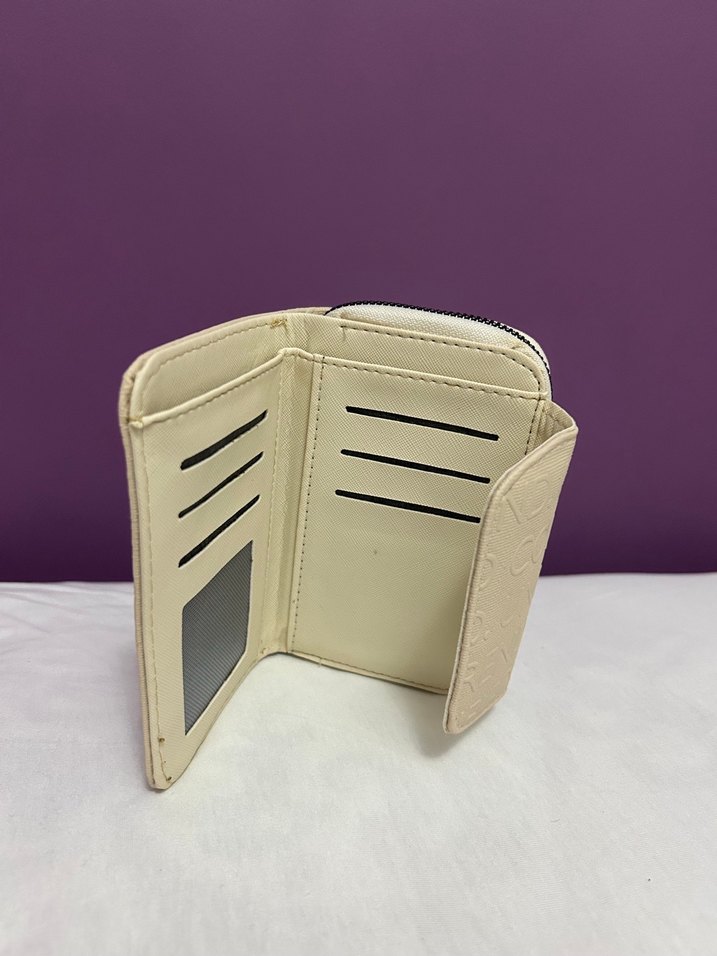 Kadın KremFermuarlı Cüzdan - Görsel 3