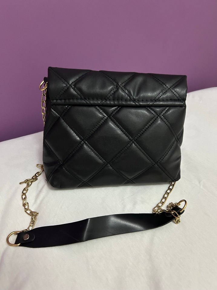 Kapitoneli Zincir Detaylı Çapraz Çanta - Görsel 2