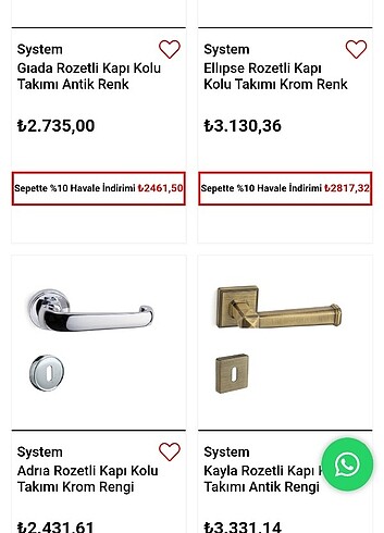 Beden çeşitli Renk System Door Kapı Kolu