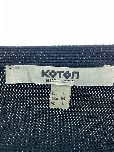 l Beden siyah Renk Koton Bluz %70 İndirimli.