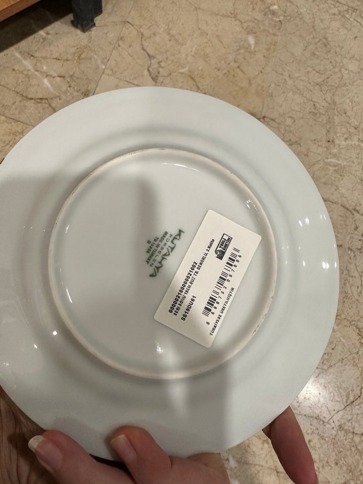 Kütahya Porselen gold pasta tabak - Görsel 3