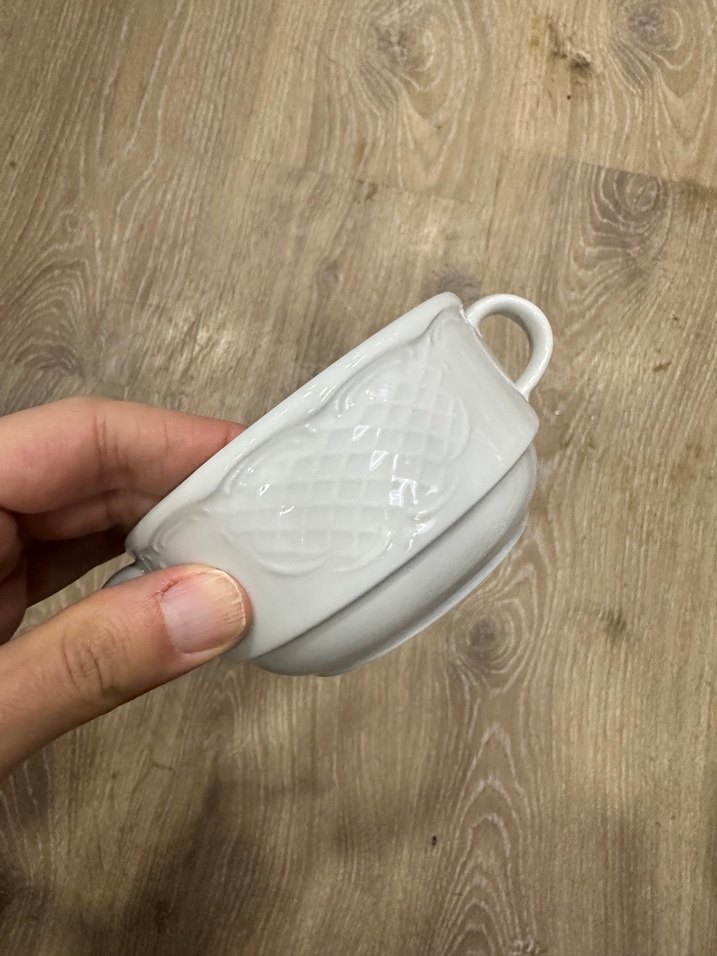 Kütahya Porselen kulplu kase 12 cm - Görsel 5