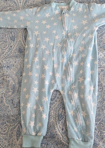 Messido Mavi Bebek Uyku Tulumu Fermuarlı Yıldız Desenli - Görsel 2