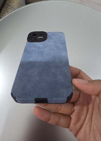 Mavi Kadife Görünümlü Telefon Kılıfı - Görsel 2