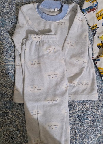 Erkek Çocuk Sarı Baskılı Pijama Takımı - Görsel 2