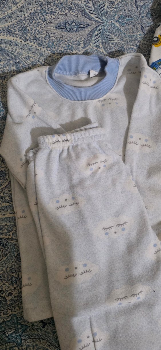 Erkek Çocuk Sarı Baskılı Pijama Takımı - Görsel 4