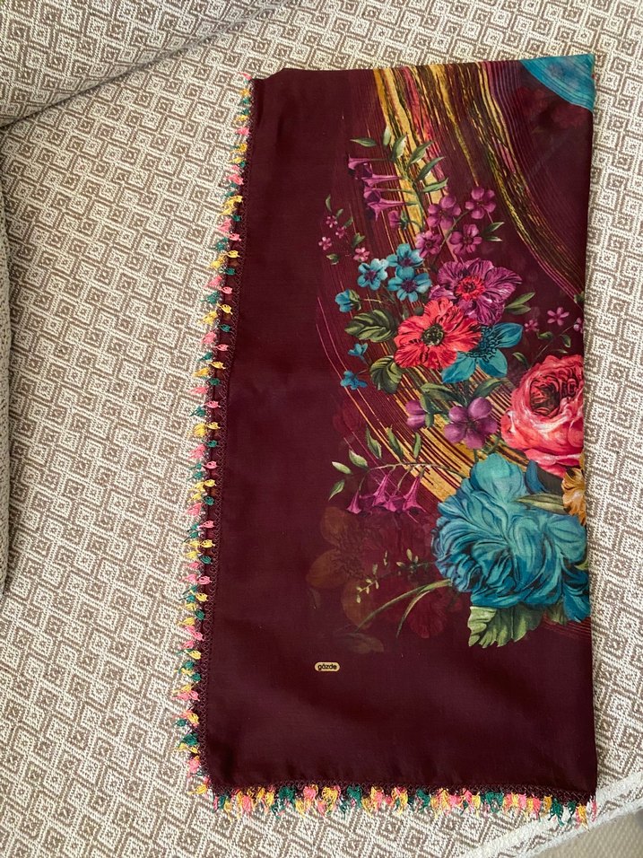 İğne oyalı tülbent - Görsel 4