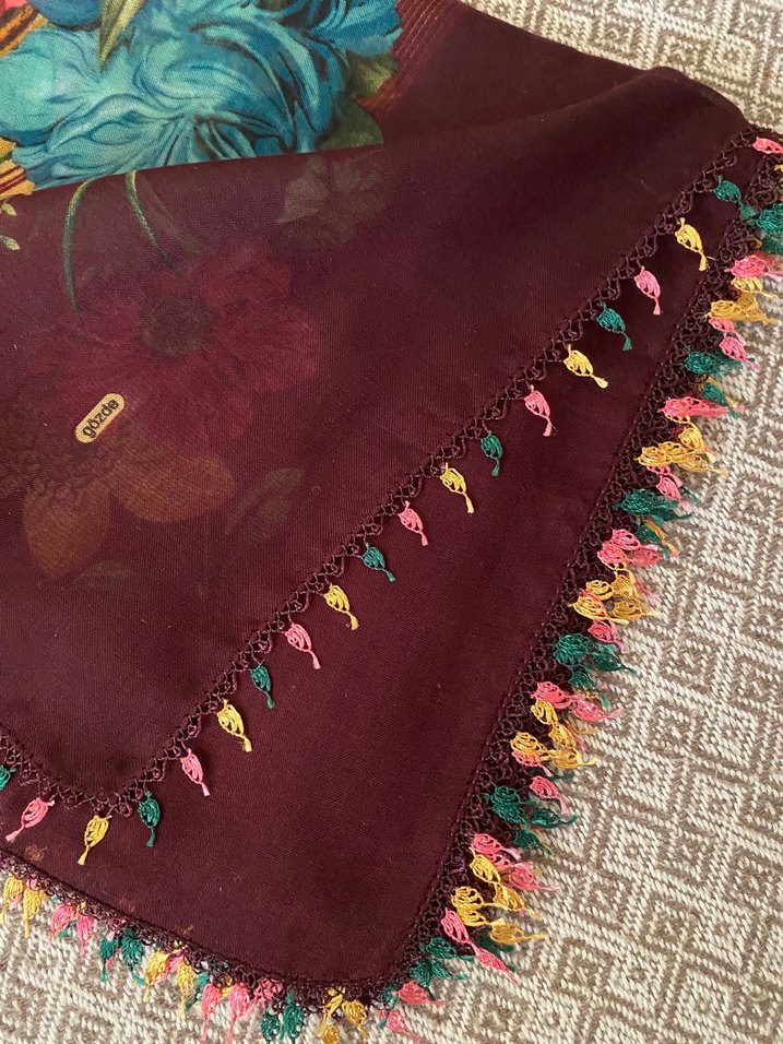 İğne oyalı tülbent - Görsel 3