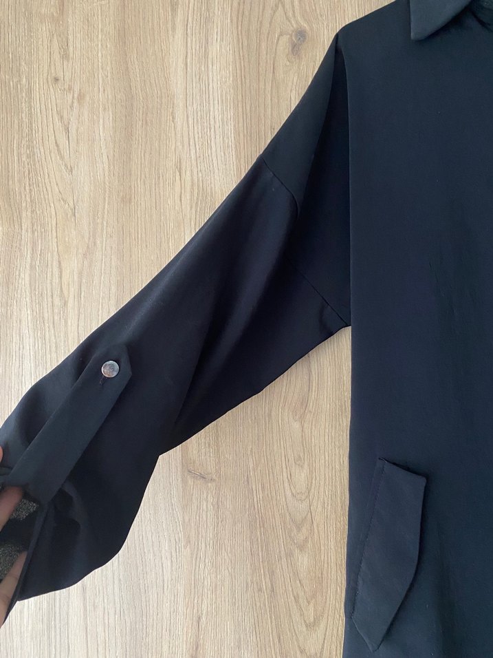 Düğmeli Siyah Tunik - Görsel 2