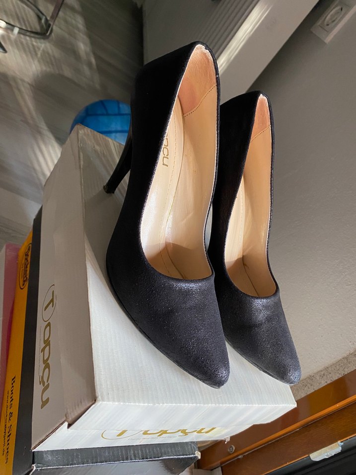 Antrasit dokulu Stiletto - Görsel 2