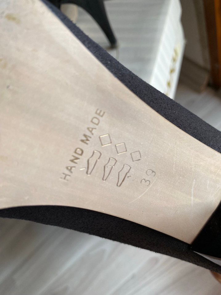 Antrasit dokulu Stiletto - Görsel 5