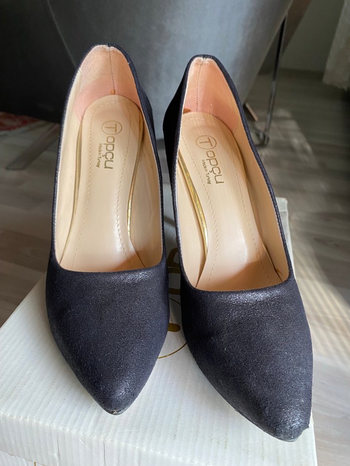 Antrasit dokulu Stiletto - Görsel 4