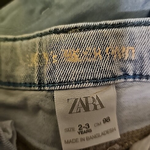 24-36 Ay Beden mavi Renk Zara Jean