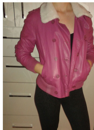 pembe deri ceket