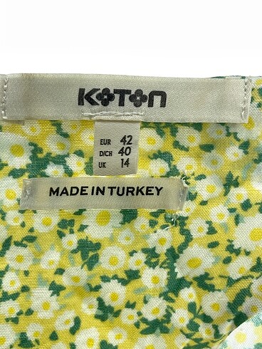 42 Beden çeşitli Renk Koton Günlük Elbise %70 İndirimli.