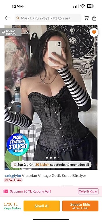 Victorian Vintage Gotik Korse Büstiyer