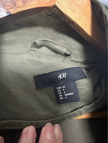 xs Beden haki Renk H&M Mevsimlik Ceket