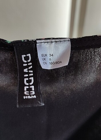 xs Beden H&M Çiçekli Elbise