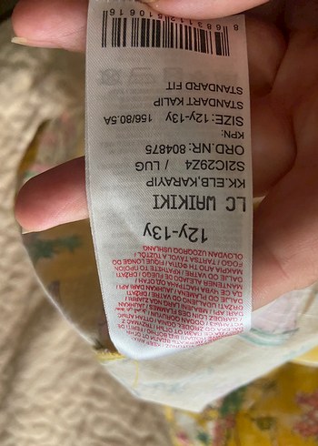 13-14 Yaş Beden sarı Renk Sarı Bohem Kız Elbisesi