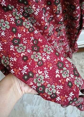 xl Beden bordo Renk Elbise