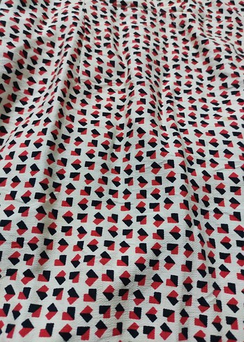 Puantiye Desenli Düğmeli Kadın Gömlek - Görsel 5