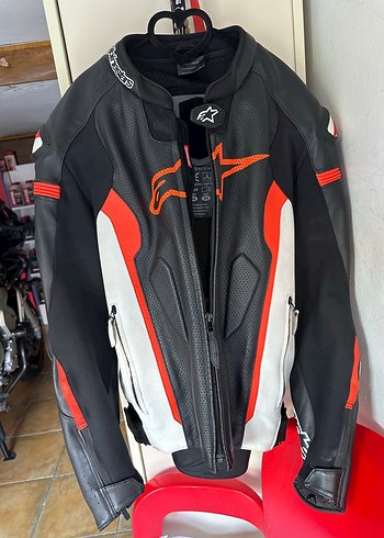 Diğer Alpinestars Siyah Beyaz Kirmizi Motorcu Montu Orjinal