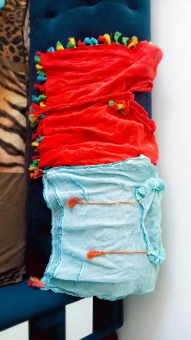 Renkli Nakışlı Püsküllü Bohem Kız Panço - Görsel 2