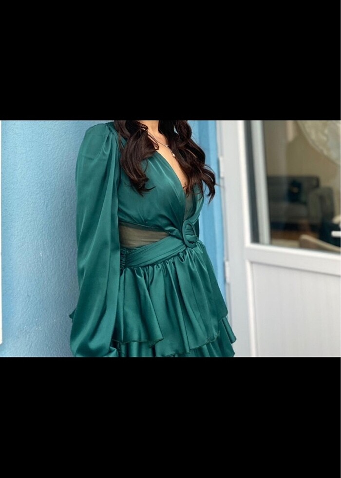 Yeşil elbise - Görsel 2