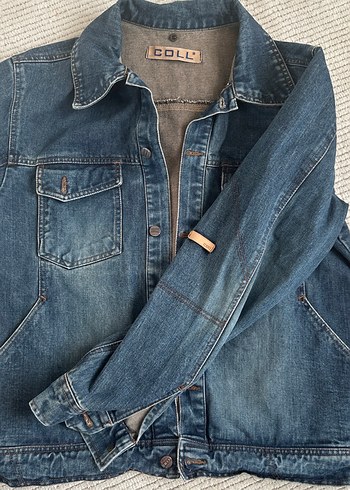 Erkek Mavi Kot Ceket Düğmeli Uzun Kollu - Görsel 2