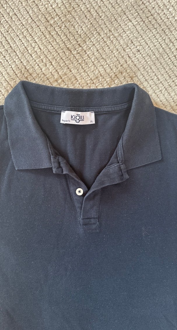 Lacivert Erkek Polo Yaka Kısa Kollu Tişört - Görsel 2