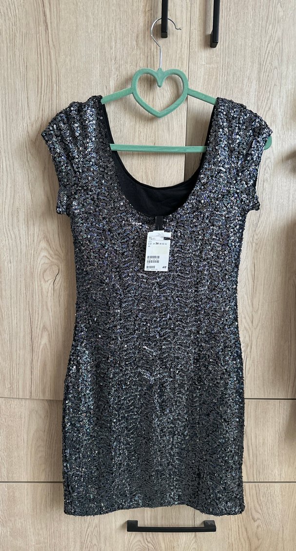 Parlak Midi Abiye Elbise - Görsel 2