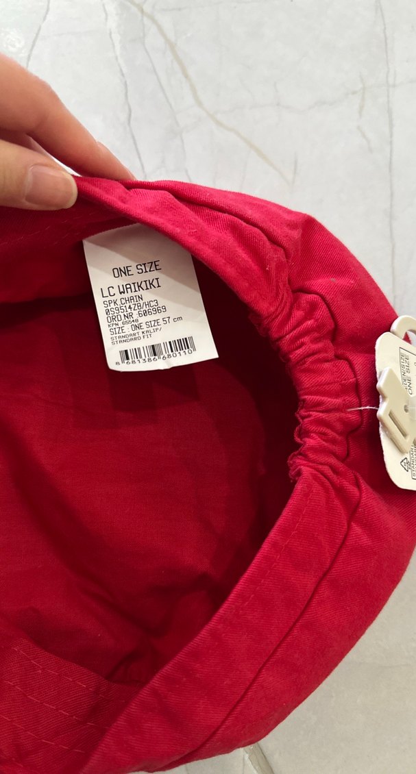 Kırmızı Kadın Şapka - Görsel 3