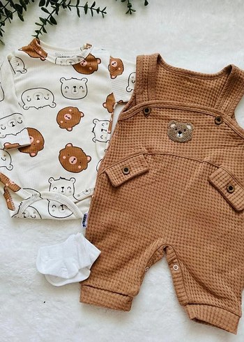 Ayıcık Detaylı Salopet Tulum - Görsel 2