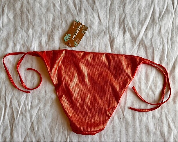 m Beden turuncu Renk Calzedonia bagcikli slip bikini alti