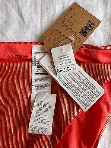 m Beden Calzedonia bagcikli slip bikini alti