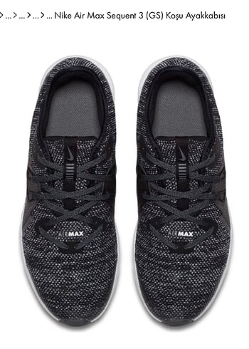 39 Beden Nike Air Max Sequent 3 kadin spor ayakkabi
