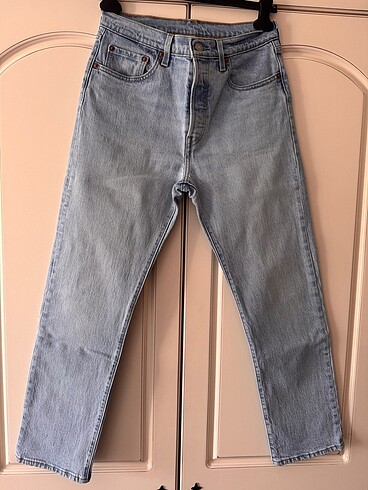 501® LEVİ'S® CROP KADIN JEAN PANTOLON - acik mavi