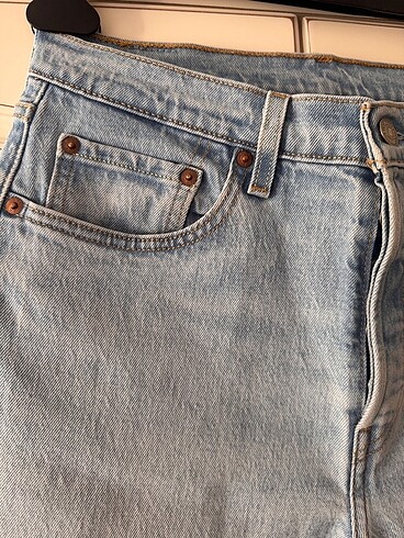 28 Beden mavi Renk 501® LEVİ'S® CROP KADIN JEAN PANTOLON - acik mavi
