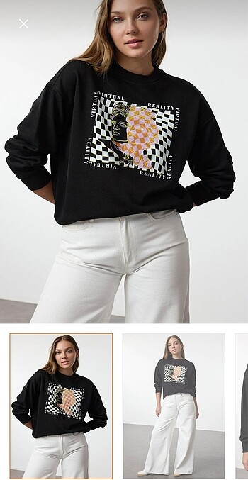 Siyah Milla sweatshirt