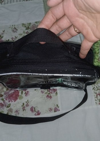  Beden Fermuarlı Siyah beslenme çantası