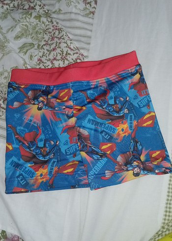 24-36 Ay Beden pembe Renk Renkli Baskılı Superman Çocuk mayosu