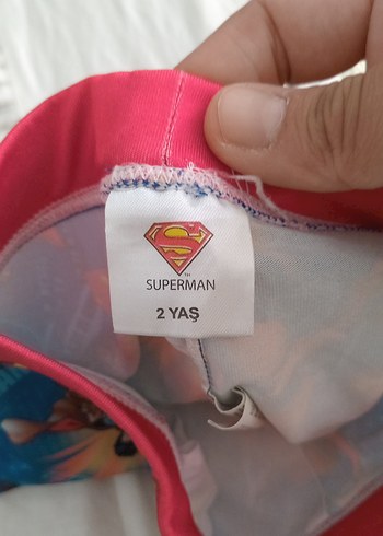 Renkli Baskılı Superman Çocuk mayosu